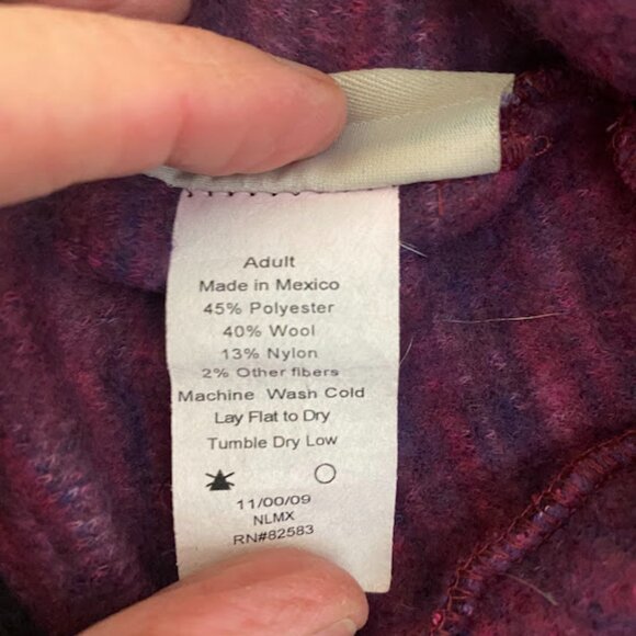 Women's Purple Turtle Fur Winter Hat (one size) - Picture 3 of 4